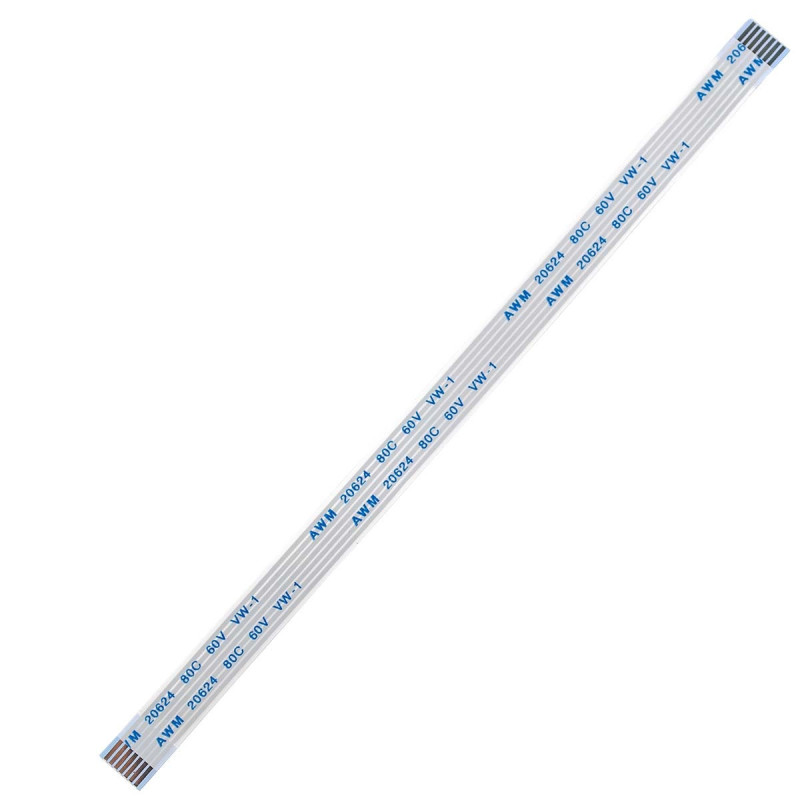 Плоский шлейф 7pin 1.0mm 150 8mm прямой FFC AWM 20624 VW-1 80C 60V Плоский шлейф 7pin 1.0mm 150 8mm прямой FFC AWM 20624 VW-1 80C 60V