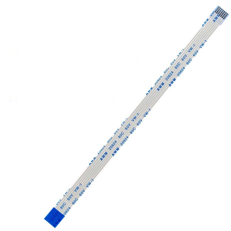 Плоский шлейф 7pin 1.0mm 150 8mm реверсный FFC AWM 20624 VW-1 80C 60V Плоский шлейф 7pin 1.0mm 150 8mm реверсный FFC AWM 20624 VW-1 80C 60V