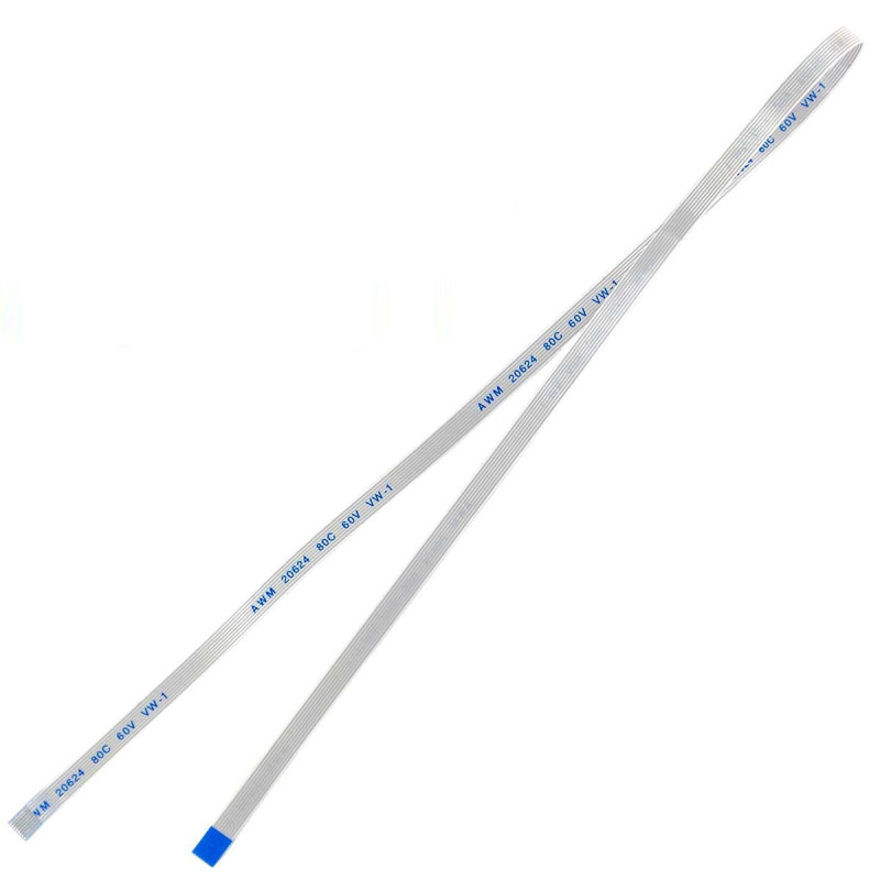 Плоский шлейф 8pin 0.5mm 400 4.5mm прямой FFC AWM 20624 VW-1 80C 60V Плоский шлейф 8pin 0.5mm 400 4.5mm прямой FFC AWM 20624 VW-1 80C 60V