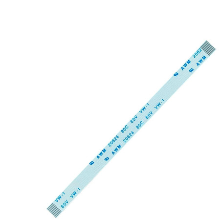 Плоский шлейф 11pin 0.5mm 100 6mm прямой FFC AWM 20624 VW-1 80C 60V