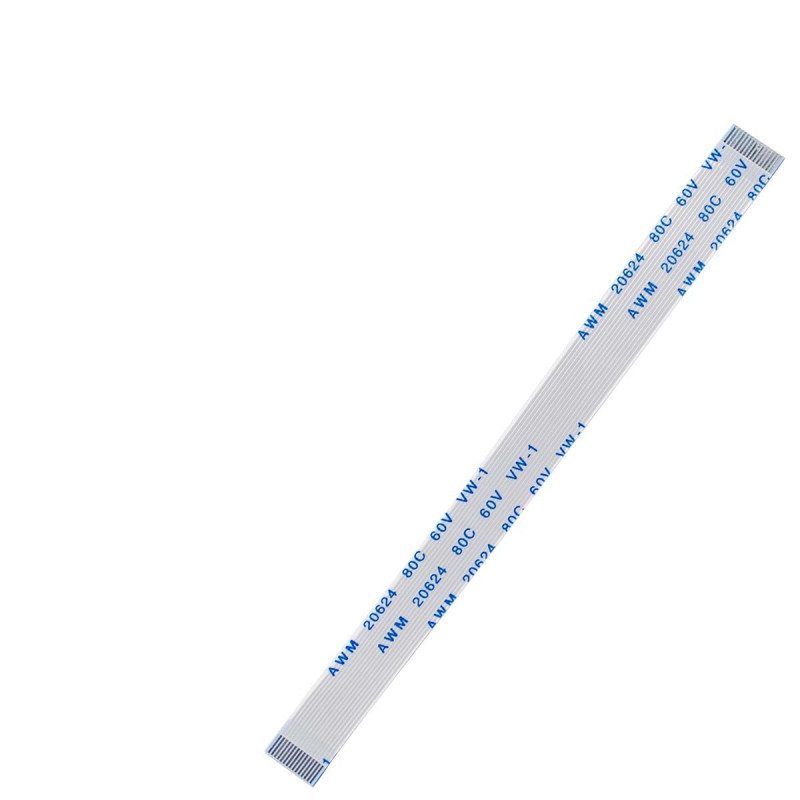 Плоский шлейф 15pin 0.5mm 100 8mm прямой FFC AWM 20624 VW-1 80C 60V Плоский шлейф 15pin 0.5mm 100 8mm прямой FFC AWM 20624 VW-1 80C 60V