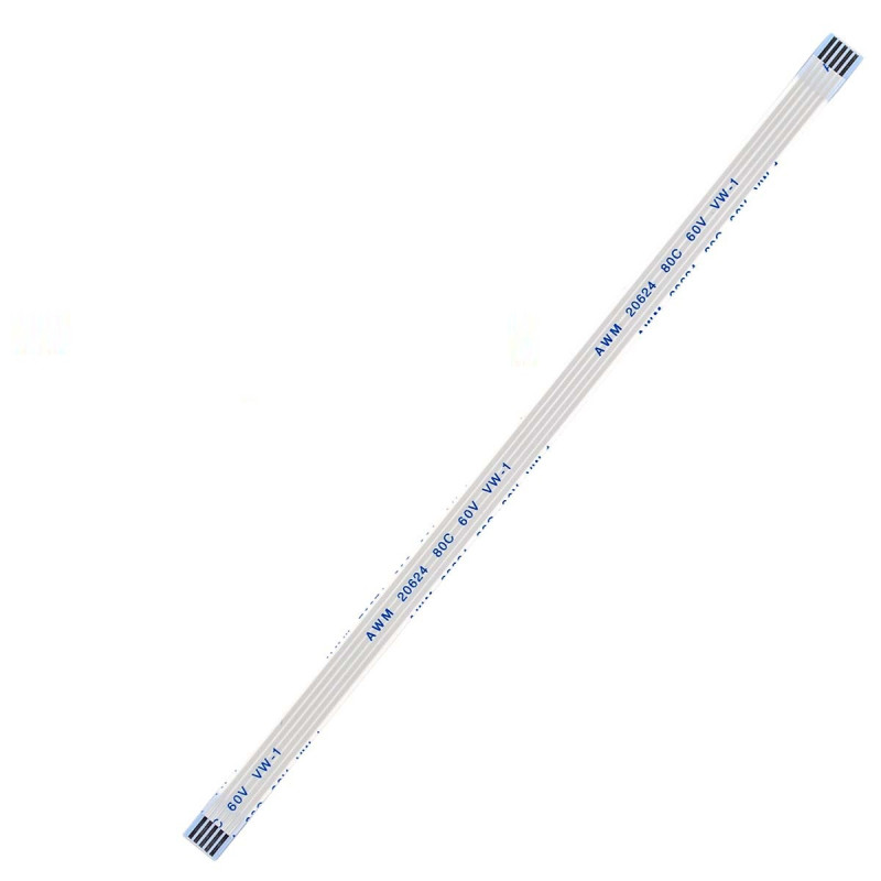 Плоский шлейф 5pin 1.0mm 150 6mm прямой FFC AWM 20624 VW-1 80C 60V Плоский шлейф 5pin 1.0mm 150 6mm прямой FFC AWM 20624 VW-1 80C 60V