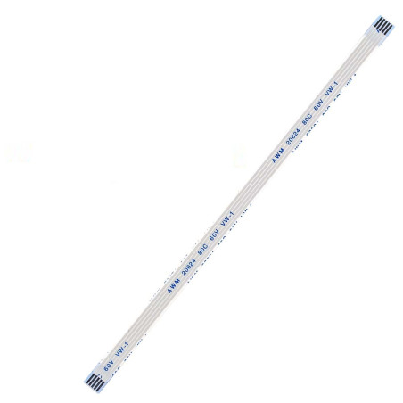 Плоский шлейф 5pin 1.0mm 150 6mm прямой FFC AWM 20624 VW-1 80C 60V