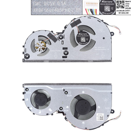 Вентилятор Lenovo Ideapad 330-15ICH 81FK 330-17ICH 81FL 5F10R46698 DFS531005PL0T FKPR DFS561405PL0T DC28000DLF0