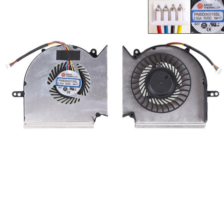 Вентилятор MSI GE75VR GP75VR GE63VR GP63VR GV63VR GE73VR GL73VR GL75VR WE75VR MS-16P1 MS-17C1 MS-17E2 MS-17E4 MS-17E5