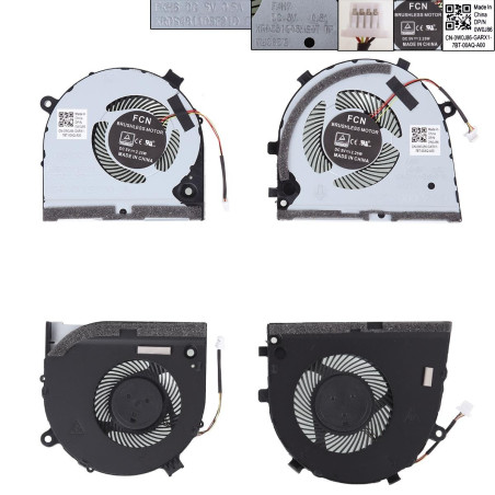 Вентилятор Dell G3 3579 3779 G5 5587 P75F 0TJHF2 0GWMFV DFS481105F20T DC28000KUF0 DC28000KVF0 DFS551205ML0T DC28000KU