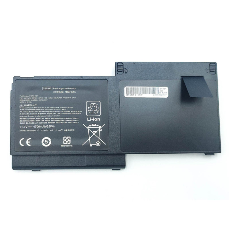 Батарея SB03XL HP EliteBook 820 820 G1 HSTNN-LB4T SB03026XL-PL 11.1V 4700mAh Батарея SB03XL HP EliteBook 820 820 G1 HSTNN-LB4T SB03026XL-PL 11.1V 4700mAh