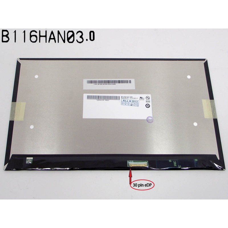Матрица для планшета 11.6 Slim 1920*1080 30Pin eDP AUO B116HAN03.0 Acer Iconia Tab W700 Samsung XE700 Матрица для планшета 11.6 Slim 1920*1080 30Pin eDP AUO B116HAN03.0 Acer Iconia Tab W700 Samsung XE700
