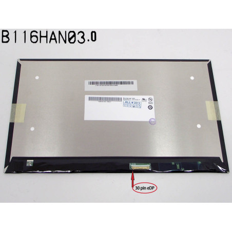 Матрица для планшета 11.6 Slim 1920*1080 30Pin eDP AUO B116HAN03.0 Acer Iconia Tab W700 Samsung XE700