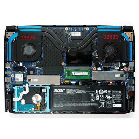Кулер Acer Predator Helios 300 PH315-52 PH315 PH317-53 PH317-54 ConceptD 5 CN517-71 23.Q5MN4.002 DFS531005PL0T DC28000QEF0