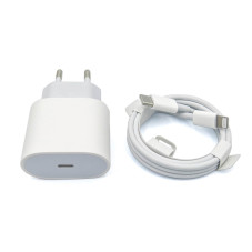 Блок живлення APPLE 18W Type-C USB-C MU7V2ZM/A iPhone Ipad USB-C to Lightning 1м Apple iphone 11 Pro Max XS XR 7 8 Plus iPad