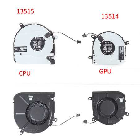 Вентилятор HP Envy X360 15-ES 15M-ES 15T-ES 15-EU 15M-EU 15Z-EU CPU GPU Fan M45465-001 M45466-001