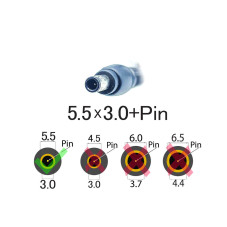 DC кабель 5.5*3.0+Pin Samsung 120W 135W 150W 180W