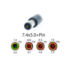 DC кабель 7.4*5.0+Pin HP Dell 120W 135W 150W 180W