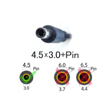 DC кабель 4.5*3.0+Pin Asus Dell 45W 65W 90W