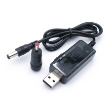 Кабель живлення - конвертер з USB в 9V / 12V 10W (5.5*2.5)(3.5*1.35). Для живлення роутера від павербанка