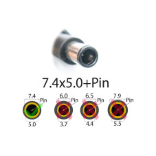 DC кабель 7.4*5.0+Pin DELL HP 120W 135W 150W 180W