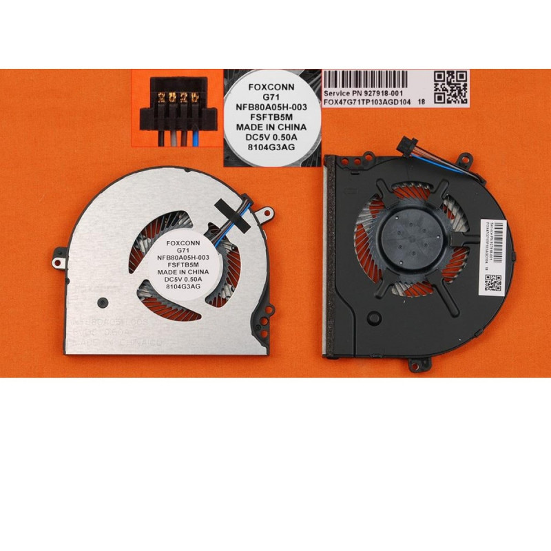 Вентилятор HP Pavilion 14-BP 15-CC 15T-CC 15-CK TPN-Q191 927918-001 NFB80A05H-003 NS75C00-16K11 DTA47G71TP003 Вентилятор HP Pavilion 14-BP 15-CC 15T-CC 15-CK TPN-Q191 927918-001 NFB80A05H-003 NS75C00-16K11 DTA47G71TP003