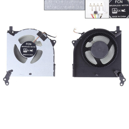 Вентилятор Lenovo Legion 5-15IMH05 5-15ARH05 5-17IMH05 Type 81Y6 82AU 82B5 82B3 81Y8 DFS5K323161A1C DC28000FCF2 FM9J