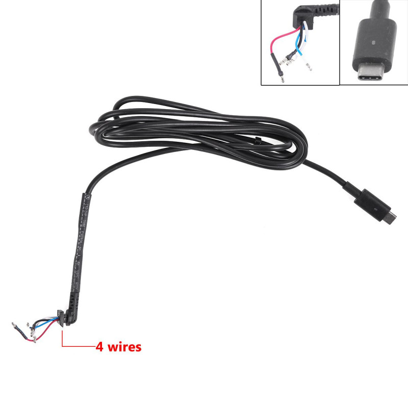 DC Кабель Type-C для блока питания Dell 90W 4pin Four-core 1.5м
