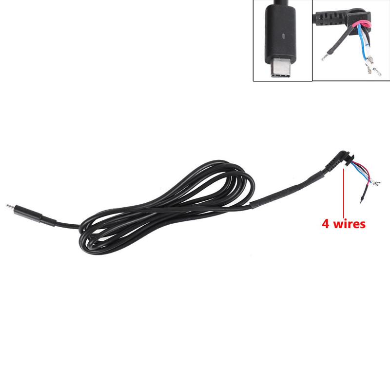 DC Кабель Type-C для блока питания Lenovo 90W 4pin Four-core 1.5м DC Кабель Type-C для блока питания Lenovo 90W 4pin Four-core 1.5м