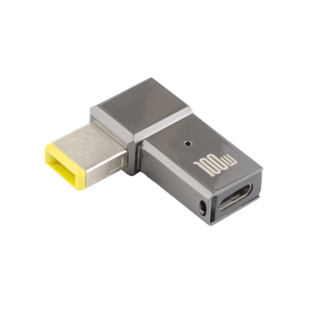 DC переходник для блока питания ноутбука Type-C на Lenovo Yellow Square pin