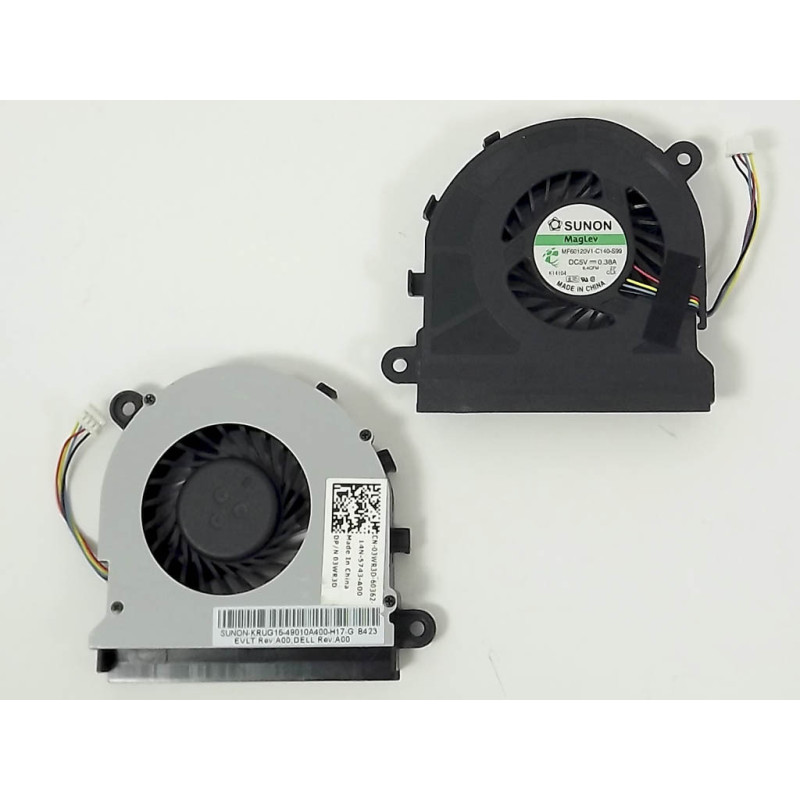 Вентилятор кулер DELL Latitude 5520 E5520 E5520M 03WR3D Forcecon DFS470805WL0T FA6K DC5V 0.4A Вентилятор кулер DELL Latitude 5520 E5520 E5520M 03WR3D Forcecon DFS470805WL0T FA6K DC5V 0.4A