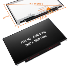 Матриця 13.3 Slim eDP 305mm 1920*1080 IPS 30pin AUO B133HAN04.0 B133HAN04.1 B133HAN03.2 B133HAN04.2 B133HAN04.4 B133HAN04.