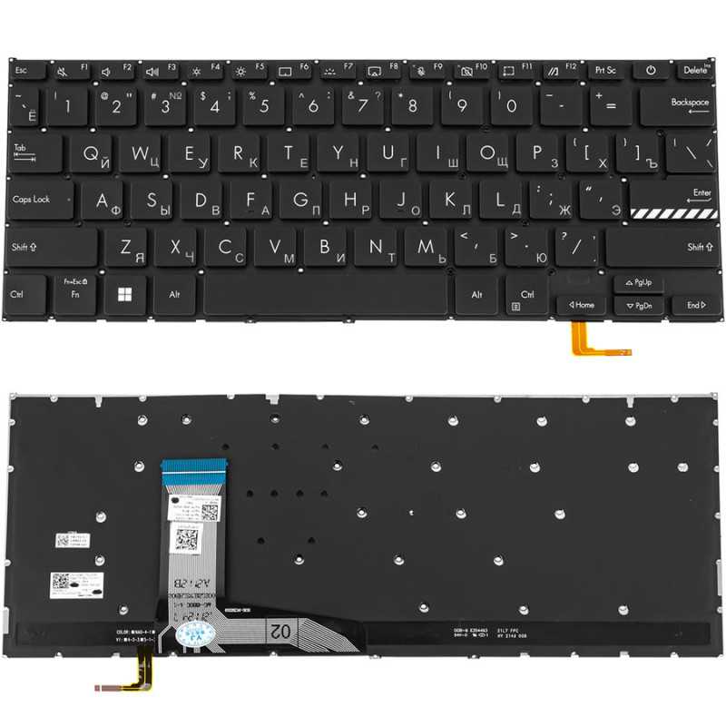 Клавиатура ASUS Vivobook x1404az s1404za-am330w X1404 X1404ZA X1404VA S140 S1404Z S1404VA S1404V A1404 F1404 M1404 x1403 x1402