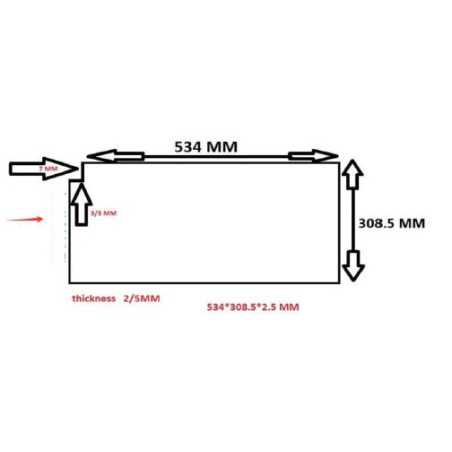 разсеиватель LGP LG 24" 24LF450U 24E600E 24E510E V236B1-LE2-TREM11 V236BJ1-LE2 V236BJ1-XCE1 6202B0005S300 B E150504 E117098