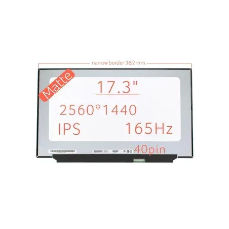 Матрица NE173QHM-NY6 экран 17.3 IPS 165Hz 2560 1440 40pin Slim narrow border 382mm 300 cd m2 85 85 85 85 1000 1