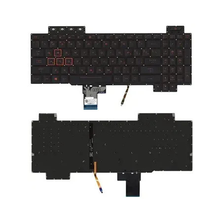 Клавіатура Asus TUF Gaming FX504 FX504GD FX504GE FX504GM FX80 FX80GM 90NR00J2-R31UA1 AEBKL703010 V170746ES1