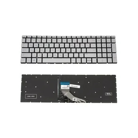 Клавиатура HP 17-BY 17-CA 17-CD 15-DY 15S-DY 15S-FQ 15-EF 17-BY 17-CA TPN-C133 серая с подсветкой