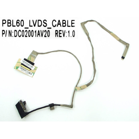 Шлейф матрицы для Asus K53U X53U A53U K53T X53B K53TK DC02001AV20