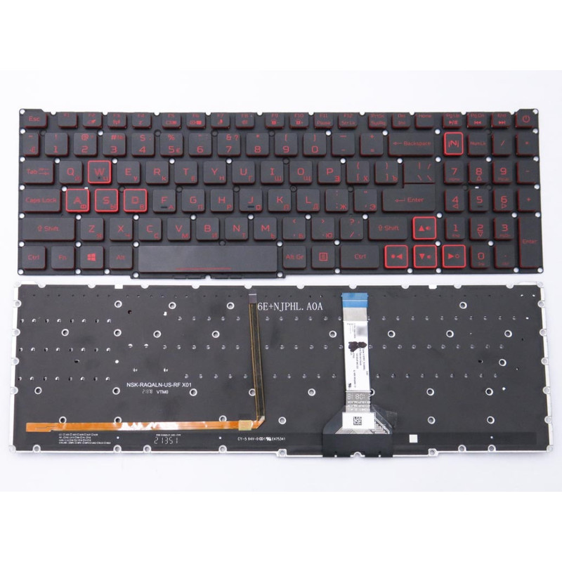 Клавиатура для ACER Nitro 5 AN515-56 AN515-57 AN517-41 AN517-54 AN517-55 AN517-56 AN715-51 AN515 AN517 Клавиатура для ACER Nitro 5 AN515-56 AN515-57 AN517-41 AN517-54 AN517-55 AN517-56 AN715-51 AN515 AN517