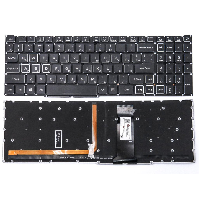 Клавіатура для ACER Nitro 5 AN515-43 AN515-54 AN515-55 AN517-51 AN517-52 AN515-45 LG5P N90BRL NKI15130NE PK132K11A00 AN515 AN51