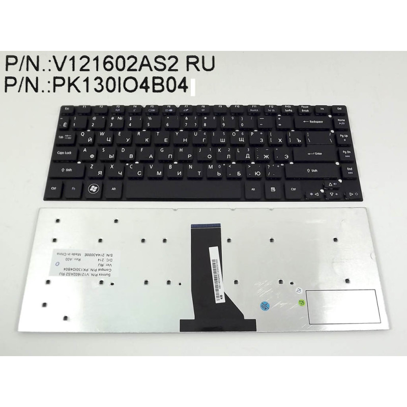 Клавиатура для ACER Aspire KB.I140A.274 KB.I140A.275 KB.I140A.276 KB.I140A.277 KB.I140A.278 KB.I140A.281 KB.I140A.284 KB.I140A