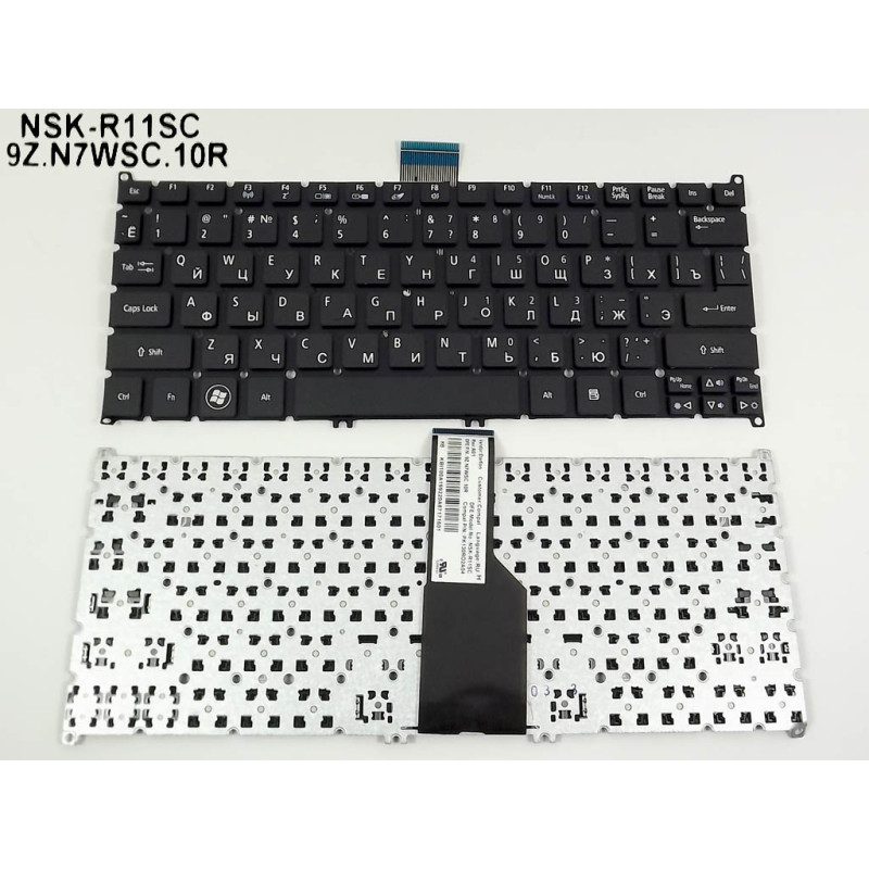 Клавиатура для ACER B113-M TravelMate NSK-R12PW 9Z.N7WPW.20R 90.4BT07.A0R V128230AS1 Z.N7WPW.60R NSK-R10PW 9Z.N7WPW.00R R12PW
