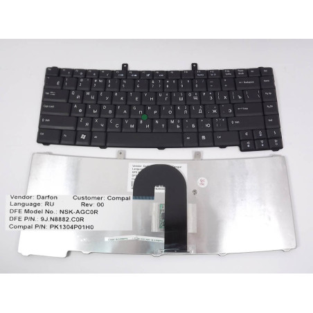 Клавиатура для ACER 6481 6490 6492 6493 6494 6410 6452 6552 6592 6593 6460 6592G 6593G NSK-AGC0R 9J.N8882.C0R PK1304P01H0 N8882