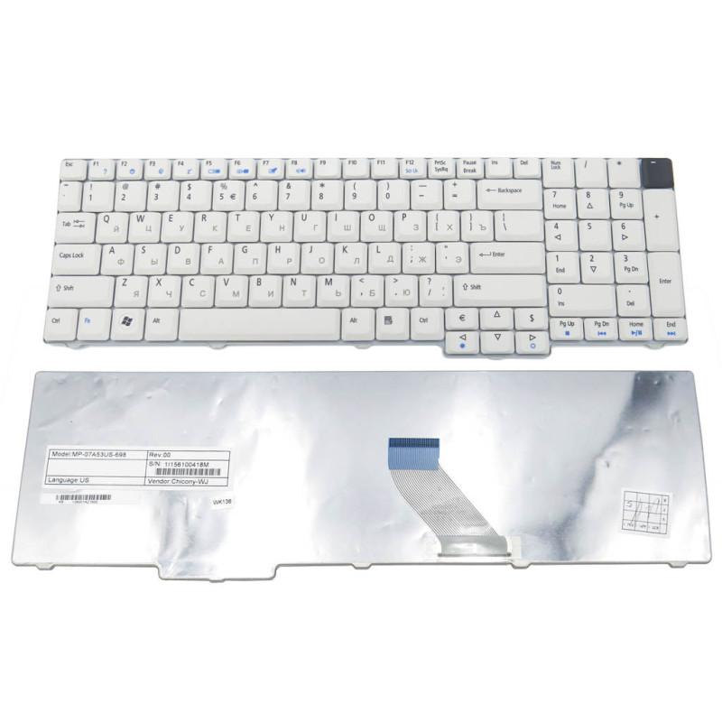 Клавиатура для ACER 9J.N8782.E0R 9J.N8782.R0R 9J.N8782.A3D 9J.N8782.AOU 9J.N8782.E1D ZK2 ZR6 6037B0029209 NSK-AF30R NSK-AFE1D Клавиатура для ACER 9J.N8782.E0R 9J.N8782.R0R 9J.N8782.A3D 9J.N8782.AOU 9J.N8782.E1D ZK2 ZR6 6037B0029209 NSK-AF30R NSK-AFE1D