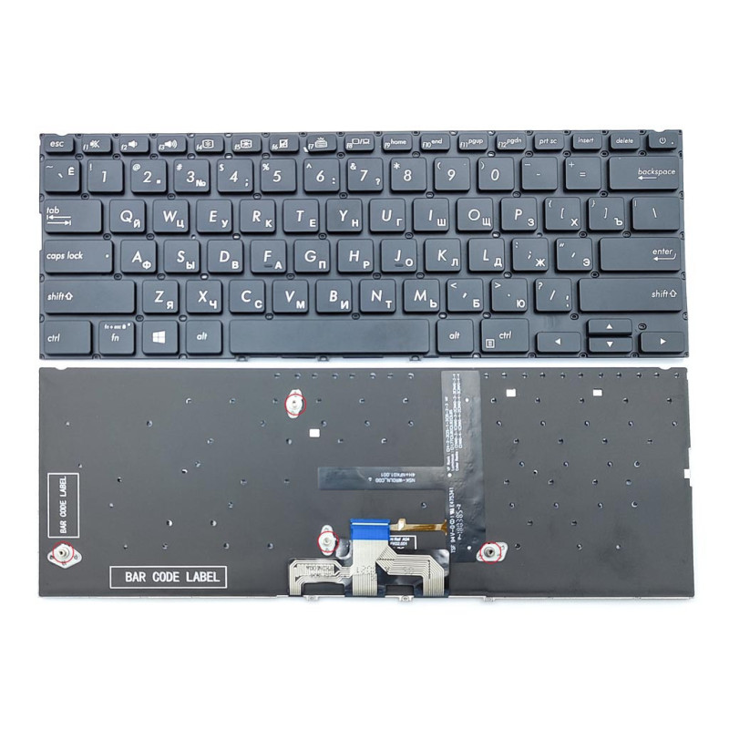Клавіатура для ASUS ZenBook UX433 UX433FA UX433FAC UX433FN UX433FQ U4300F UM433 UX433FL Клавіатура для ASUS ZenBook UX433 UX433FA UX433FAC UX433FN UX433FQ U4300F UM433 UX433FL
