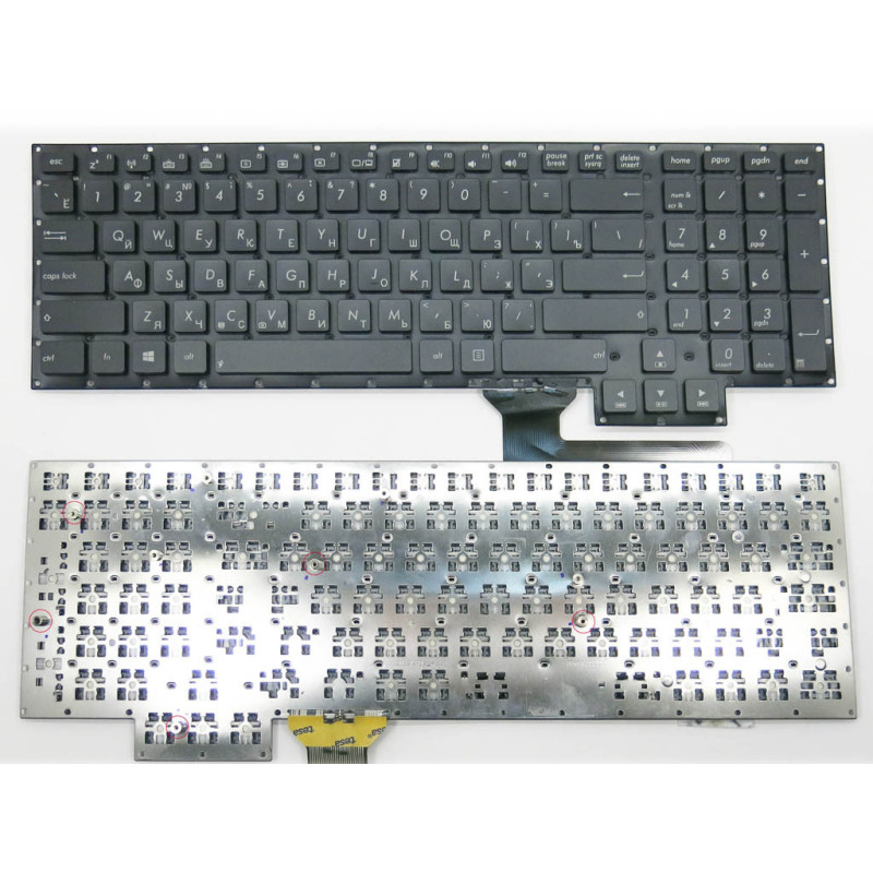 Клавіатура для ASUS 0KN0-P41A11214155324480 MP-12R36B0J528W 0KN0-P41BE1214485020016 MP-12R36GRJ528W 0KN0-P41GR1214515020488