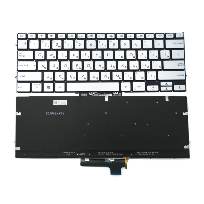 Клавиатура для ASUS ZenBook UX431 UX431F UX431FA UX431U UM431 UM431D UM431DA X431 V431 K431 S431 X431FAC