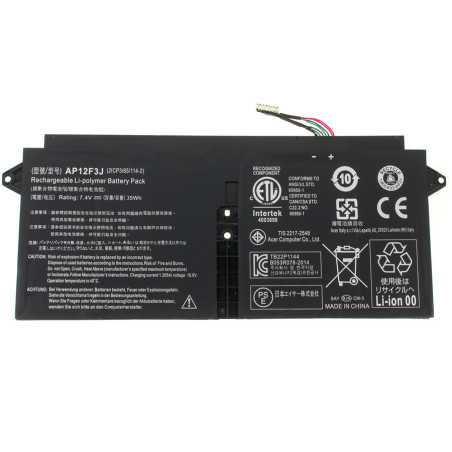 Батарея AP12F3J ACER Aspire S7-391 S7-392 S7-393 KT.00403.009 CS-ACS700NB 2ICP3/65/114-2 7.6V 5000mAh 38Wh