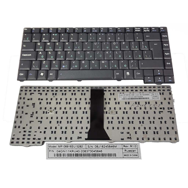 Клавіатура для ноутбука ASUS F2 F3K F3L F3Q F3E F3K F3S Z53 04GNI11KRU40 V012462AS1 Клавіатура для ноутбука ASUS F2 F3K F3L F3Q F3E F3K F3S Z53 04GNI11KRU40 V012462AS1