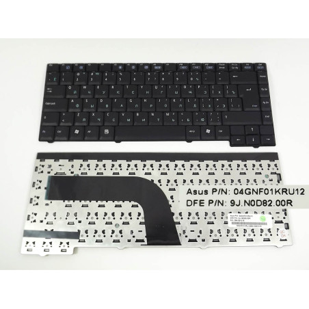 Клавіатура для ASUS X50Z X51H NSK-U500R 9J.N0D82.00R V011162CK1 MP-07B36SU-5282 04GNF01KRU01 04GNF01KRU11 04GNF01KRU12 07B36SU