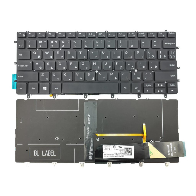 Клавиатура для DELL XPS 13 9370 13 9380 13-9370 13-9380 0FVW9W 0RMCR1 Клавиатура для DELL XPS 13 9370 13 9380 13-9370 13-9380 0FVW9W 0RMCR1