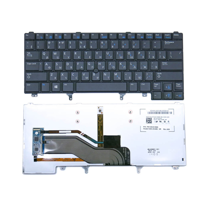 Клавіатура для DELL Latitude 550110900-515-G 55011AS00-035-G PK130FH1A0 55011AS00 550110900 10J13SU DWAUF DW0UC 6886 515 035