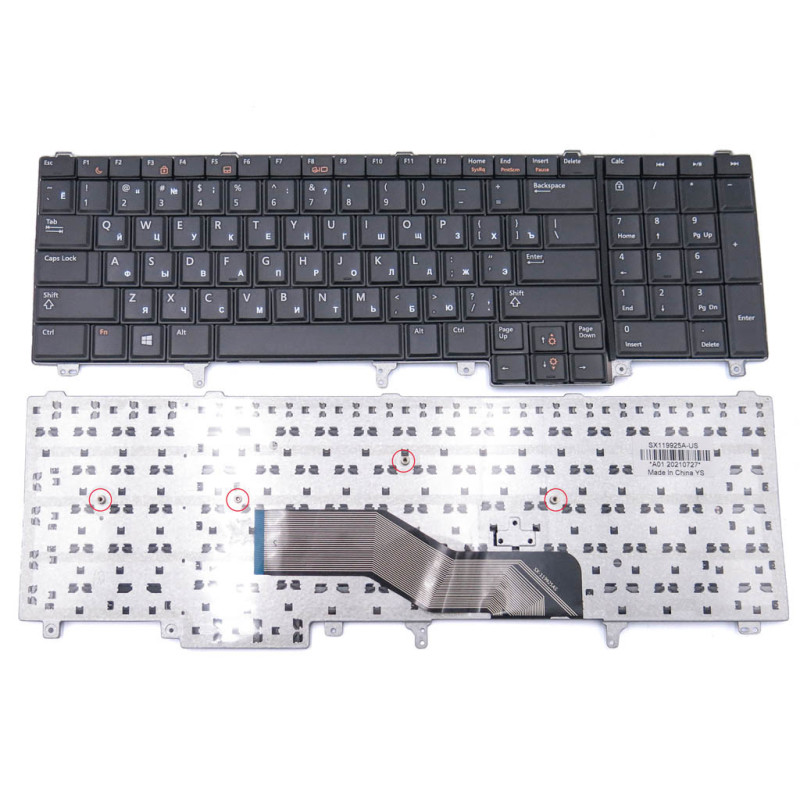 Клавіатура для DELL Latitude E6520 E5520 E5530 E6530 E6540 M4700 M6700 E5520M Precision M4600 M6600 M6800