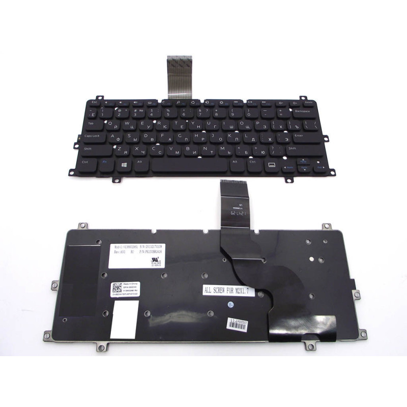 Клавіатура для DELL XPS 10 10Z XPS10 PK130S81A16 V136602AS1 PK130S81A00 PK130S81A16